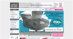 Desktop Screenshot of espace-du-dos.com