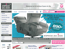 Tablet Screenshot of espace-du-dos.com